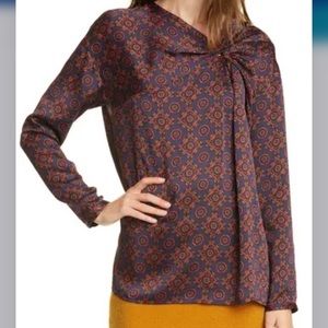 Club Monaco Twist Front Blouse